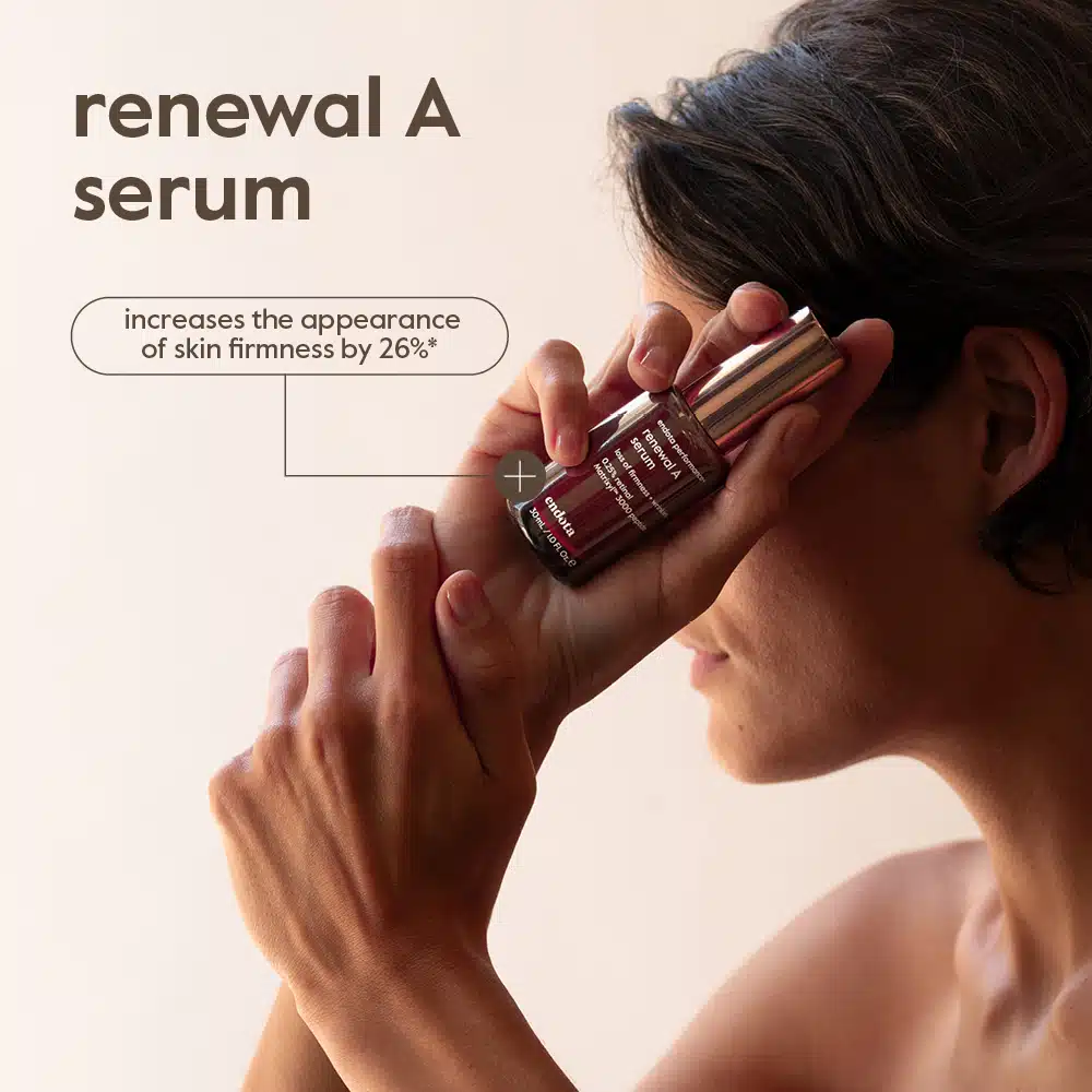 Renewal A Serum increases the appearance of skin firmness by 26%*